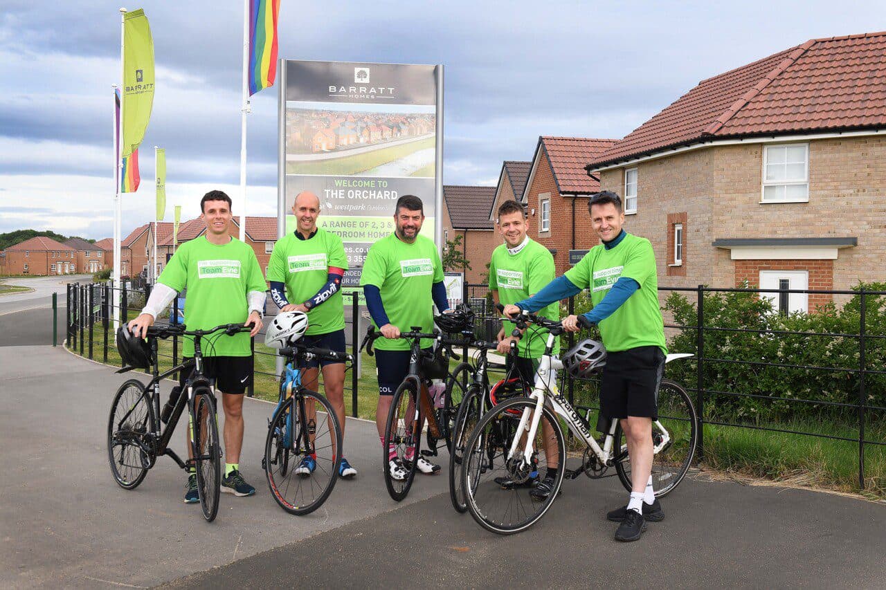 Pedalling for a Purpose: Barratt Developments North East Raises £1,500 for Team Evie