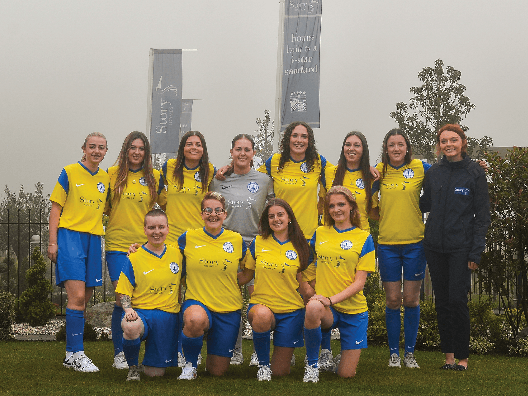 Story Homes Backs Whitley Bay Senior Lionesses with New Kit Sponsorship