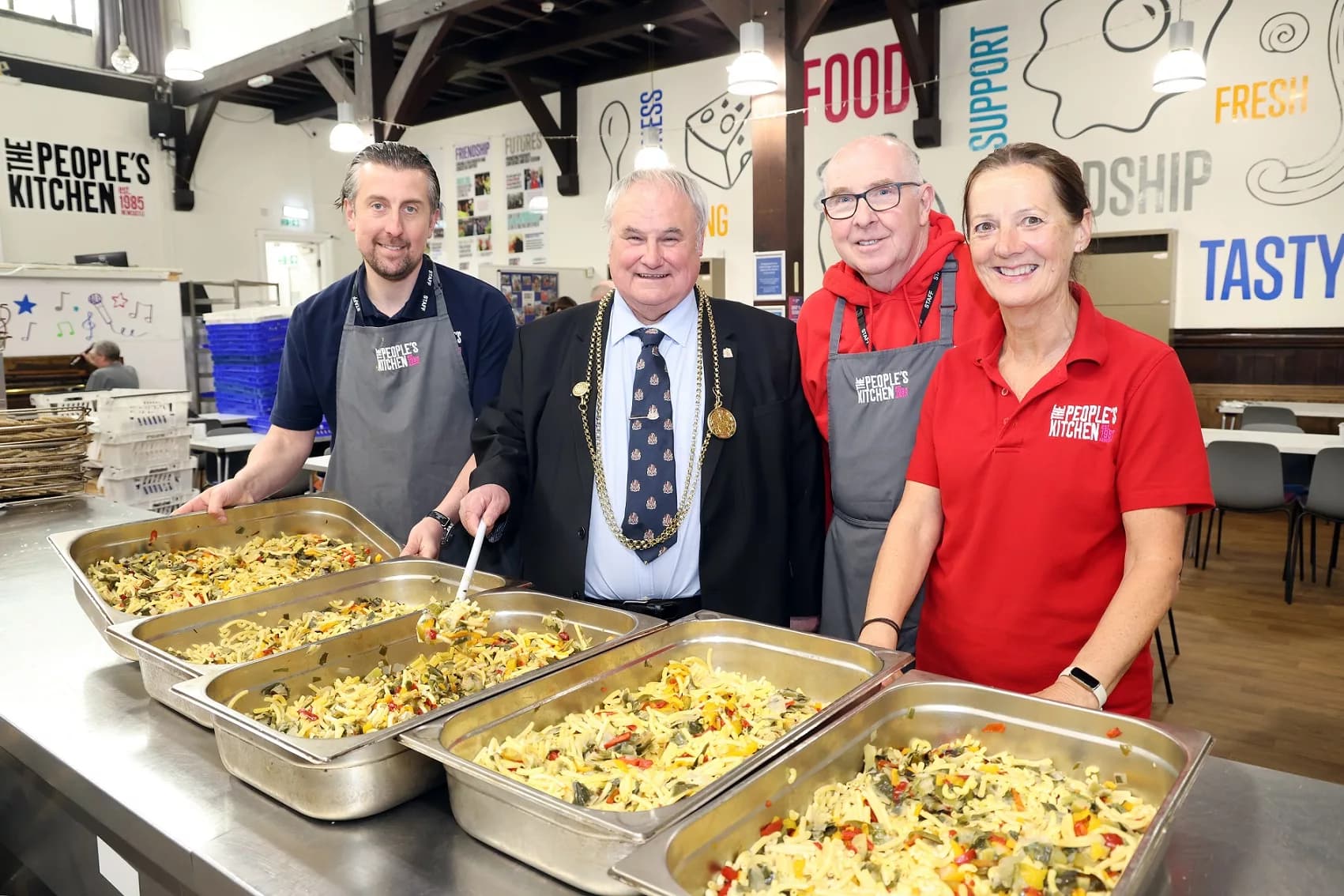 Lord Mayor Henry Gallagher Praises Volunteers at Newcastle’s People’s Kitchen