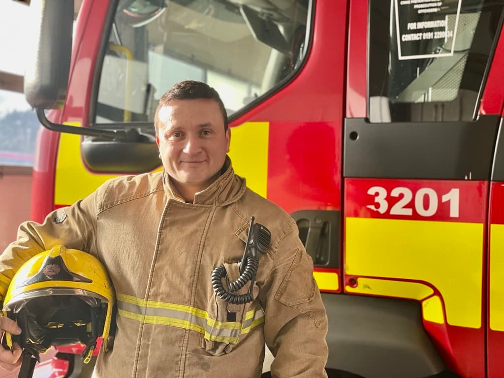 Firefighter reveals how he fled war-torn country to find a home at TWFRS