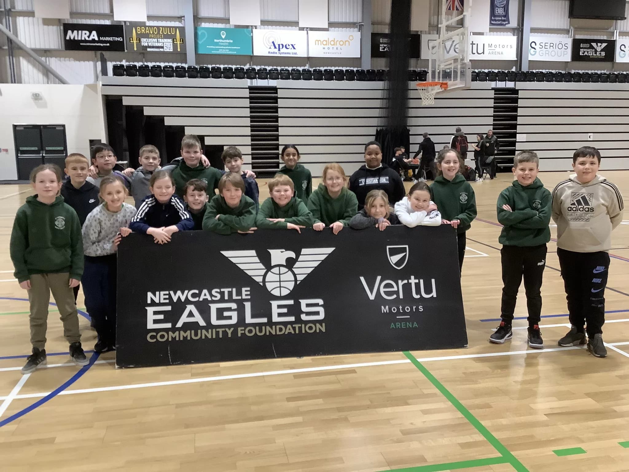 St Cuthbert’s Pupils Soar with Newcastle Eagles in Hoops for Health Programme