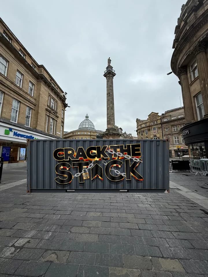 CRACK the STACK: Mystery Container Brings Big Prizes to Newcastle Ahead of Venue Launch