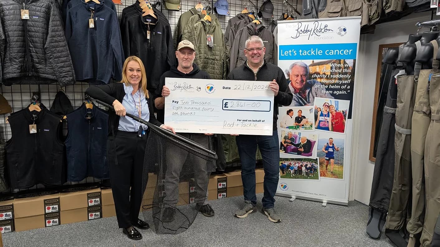 Rod and Tackle Lands Nearly £2,900 for Sir Bobby Robson Foundation