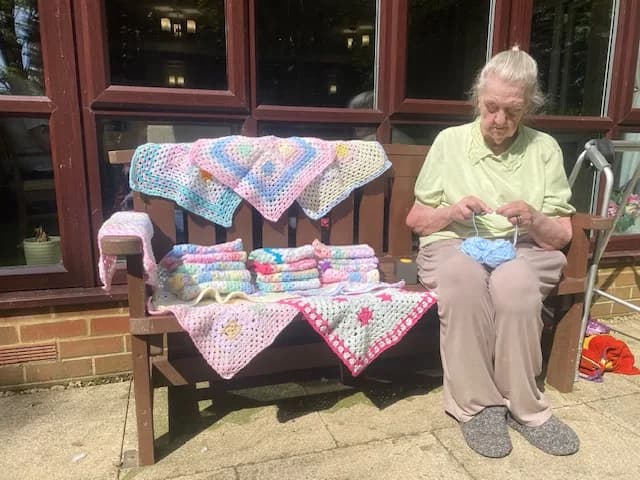 Newcastle Grandmother, 87, Has Knitted Thousands of Blankets for Premature Babies