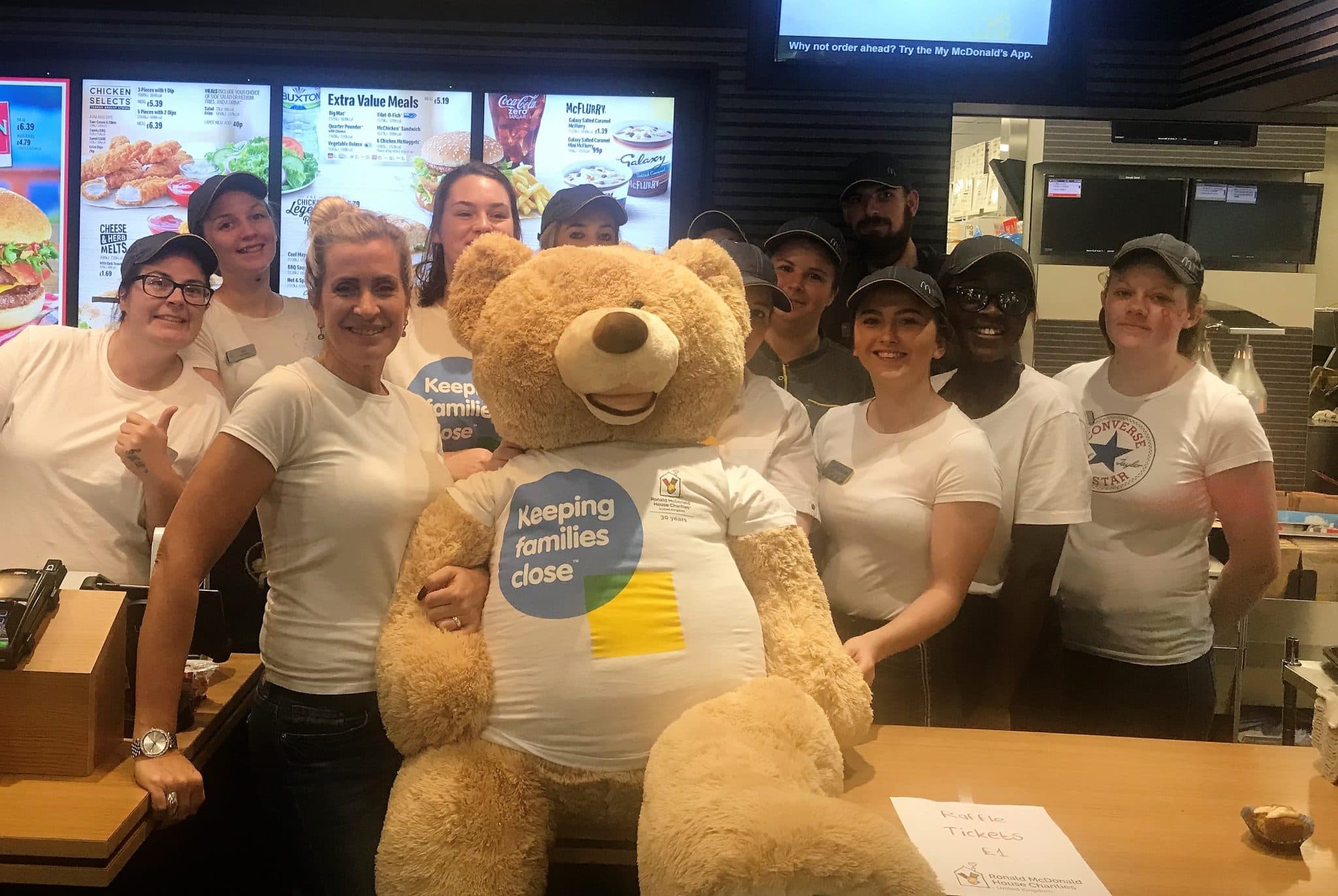Newcastle McDonald’s Restaurants Raise £1899 for Families with Poorly Children