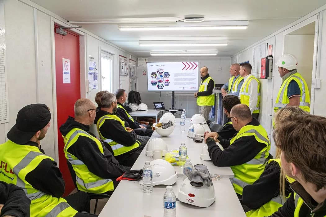 Military Learners Explore Civilian Careers in Construction at Newcastle Development