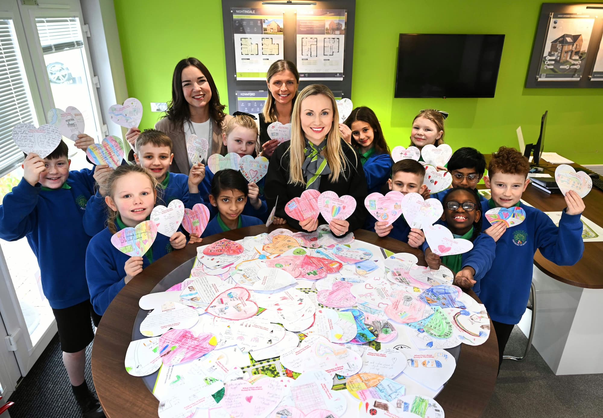 Throckley Pupils Share Their Love for the Community in Valentine’s Day Project