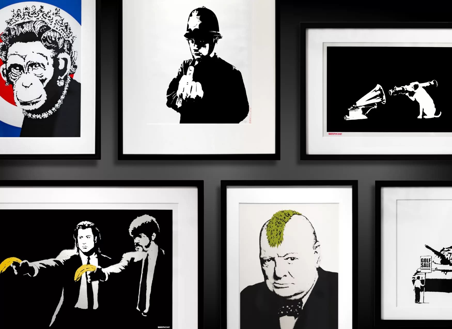 Iconic Banksy Prints Now on Display in Newcastle City Centre