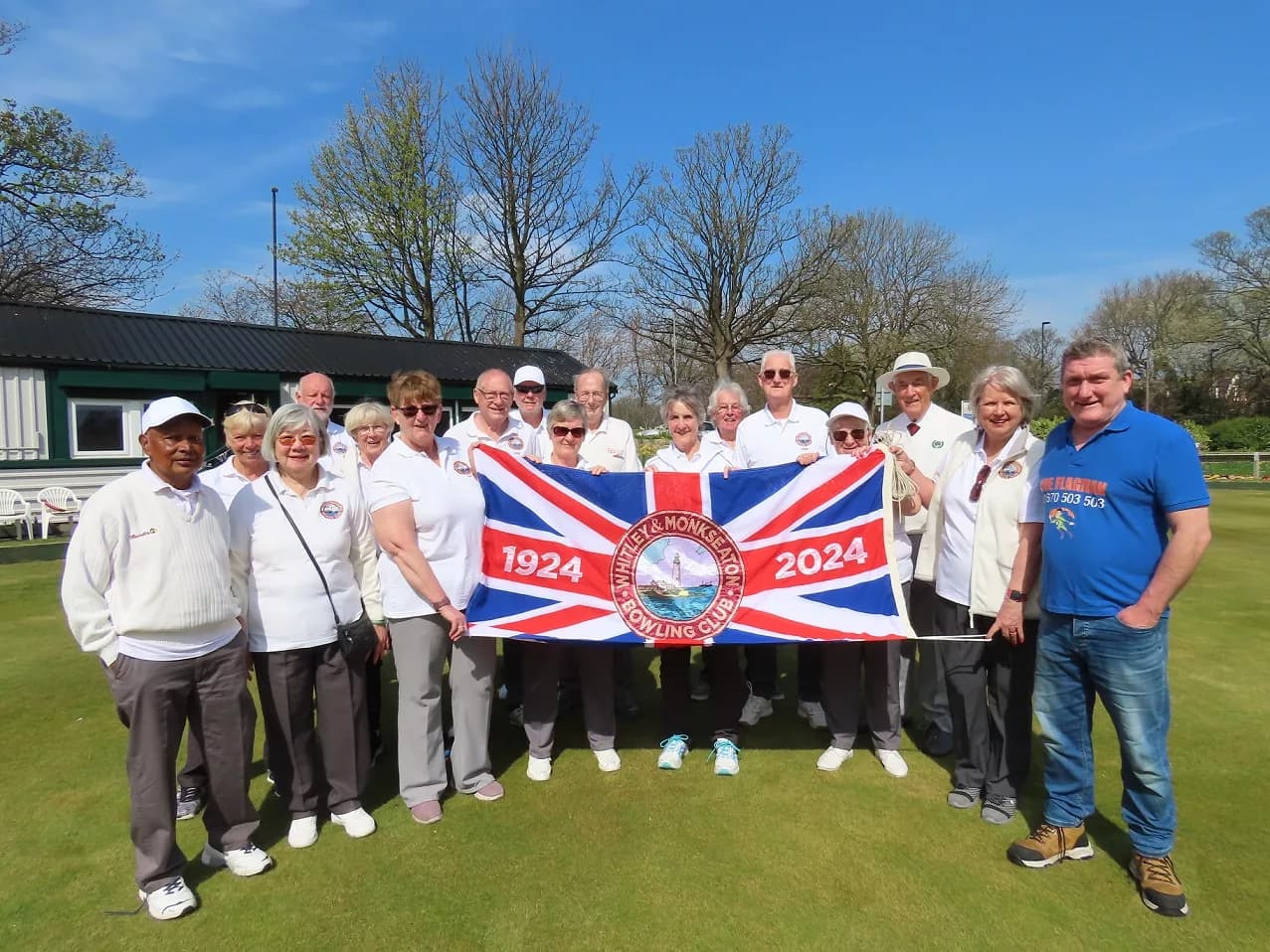 Whitley Bay and Monkseaton Bowling Club Marks 100 Years with Proud New Flag