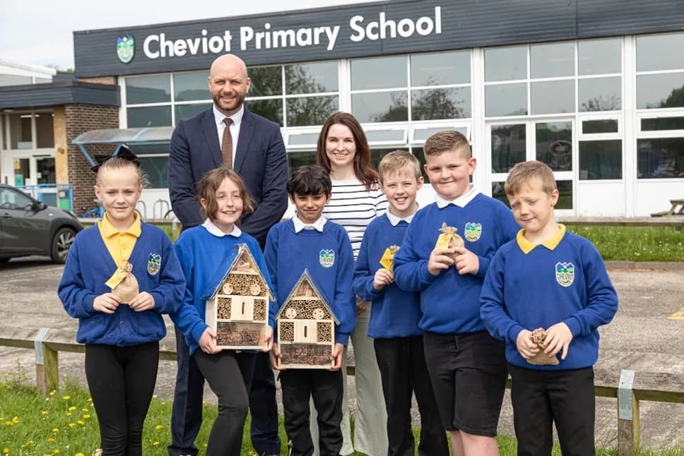 Bellway Boosts Biodiversity in Newcastle Schools with Beebombs and Bug Hotels