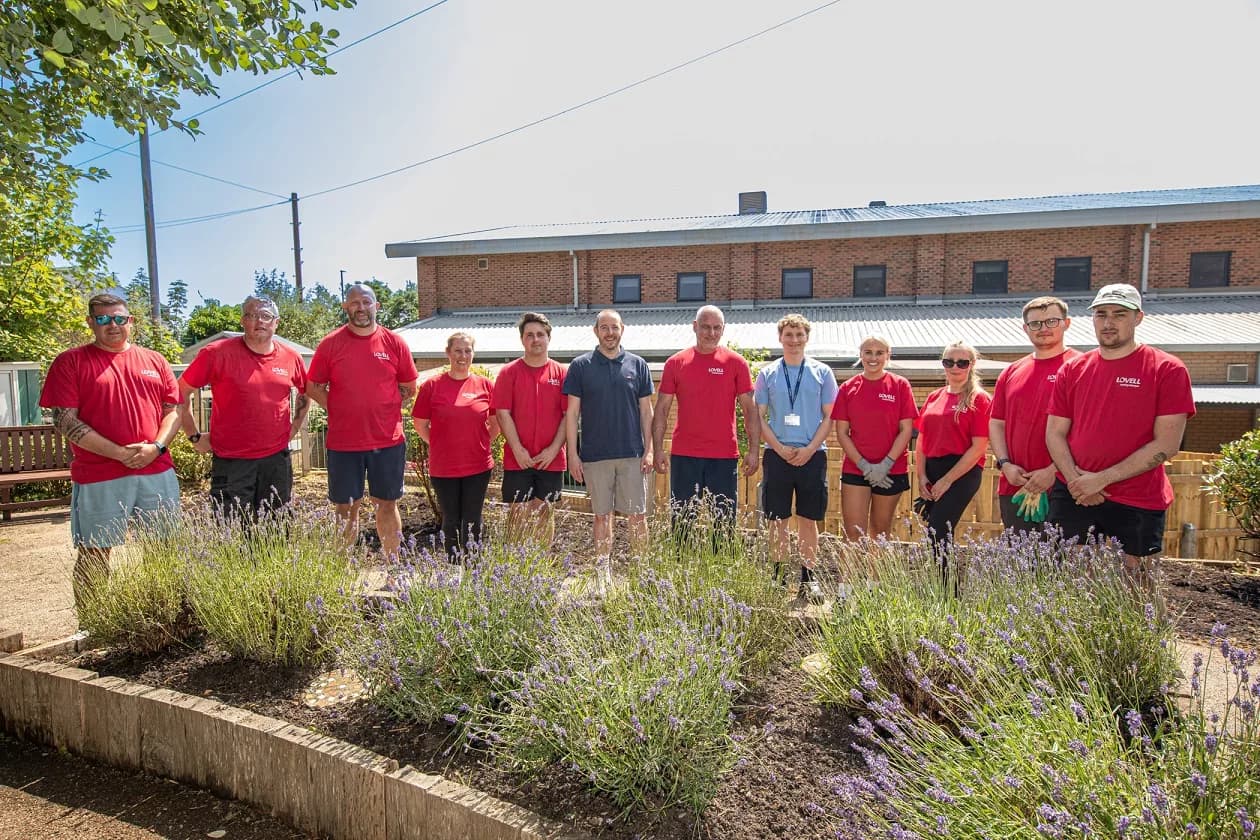 Lovell Volunteers Transform Overgrown Garden at Healthworks Lemington Centre