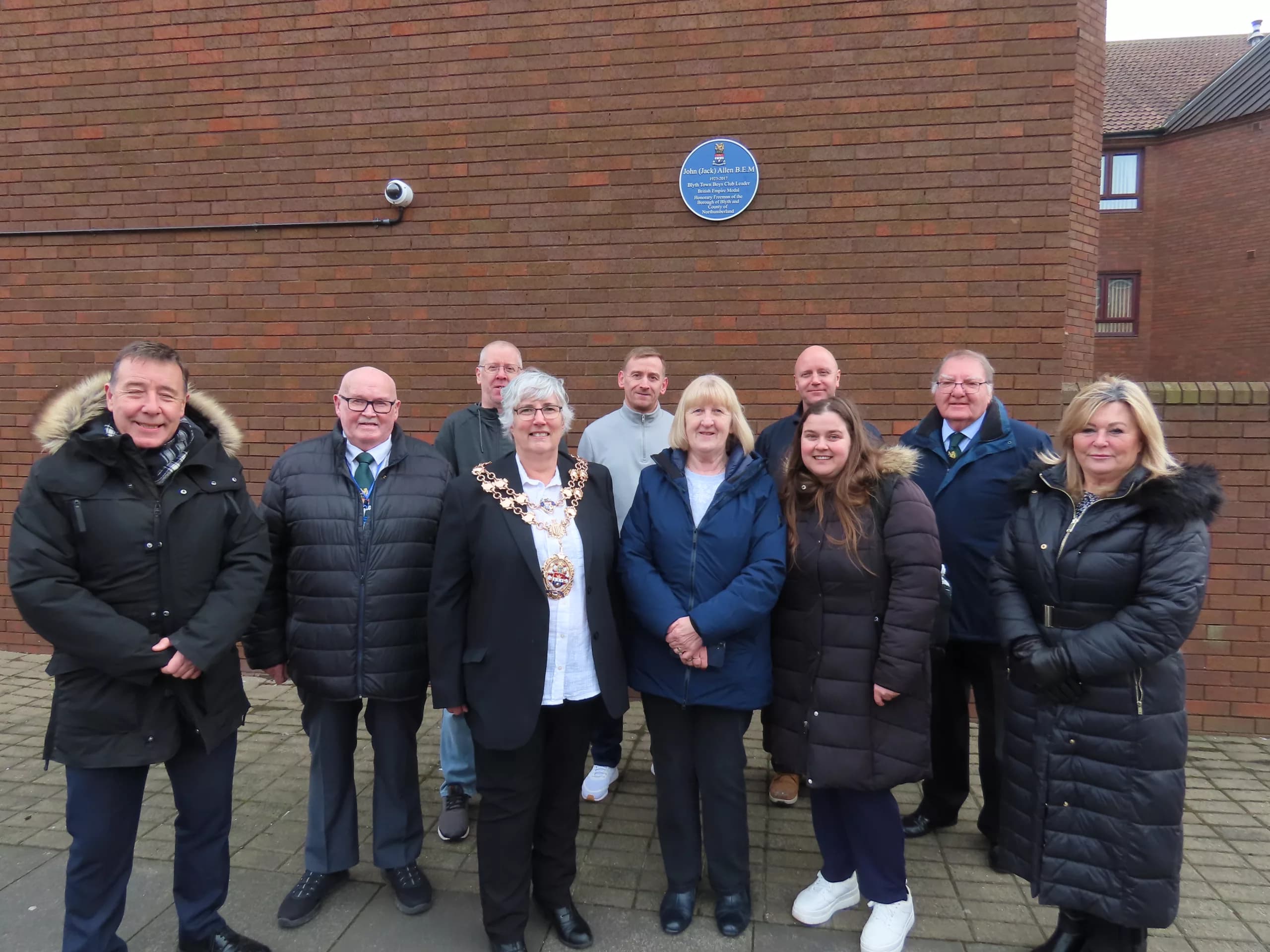 Blyth Town Council Honours Jack Allen BEM with Blue Plaque Tribute