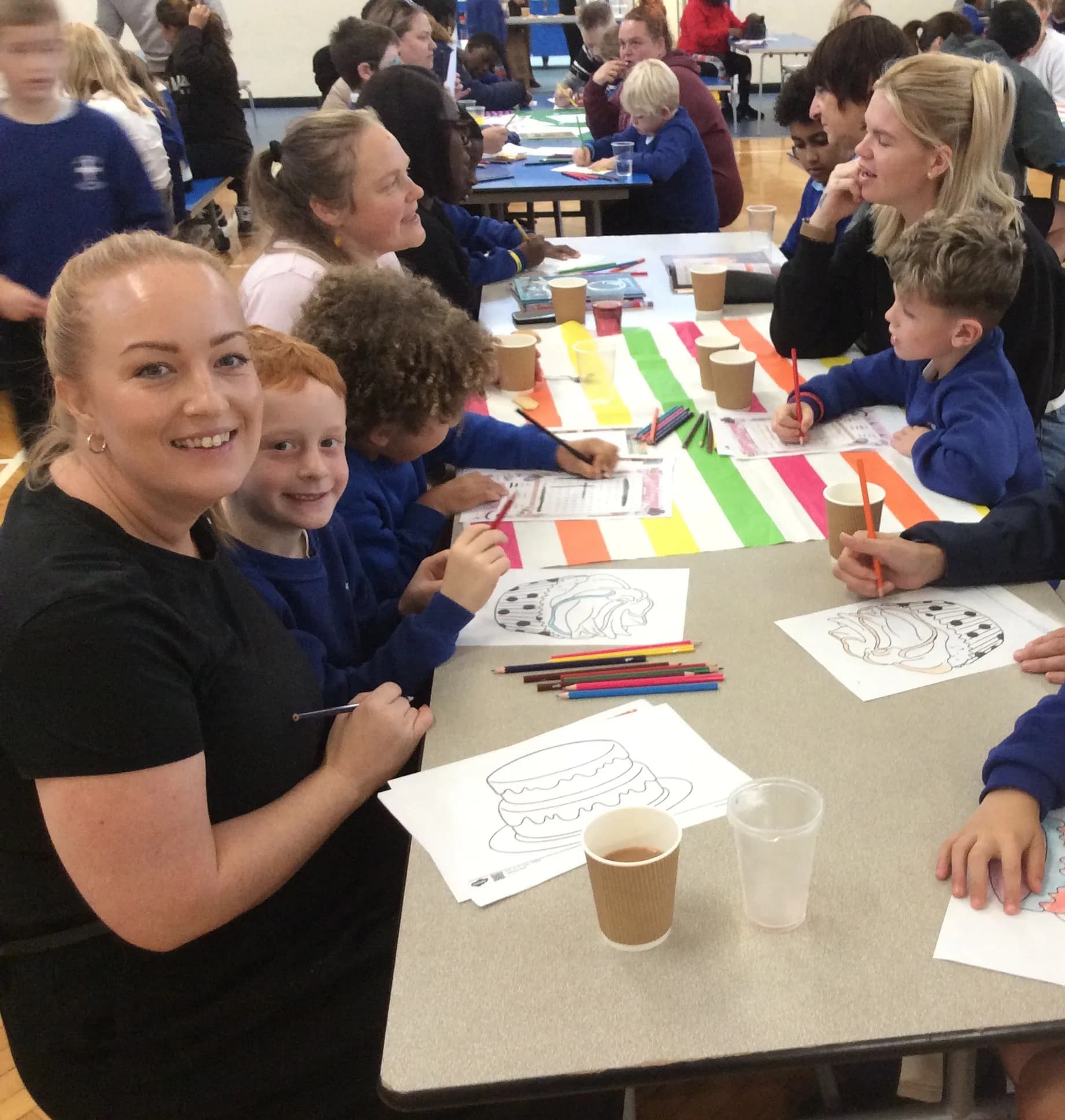 Pupils and Families Enjoy Reading Cafes for Macmillan Fundraiser