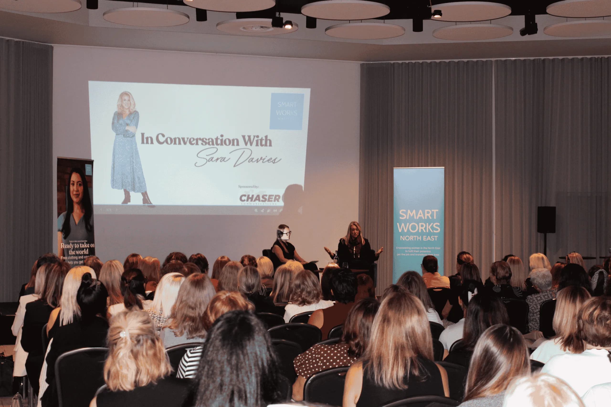 Sara Davies Shares Career Insights at Smart Works North East Fundraiser