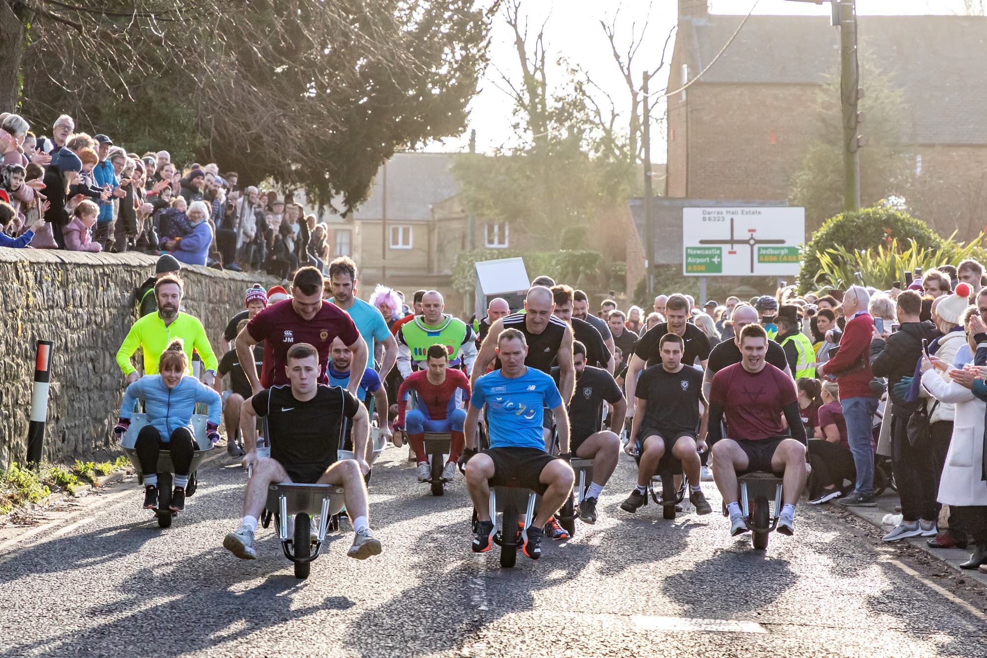 Wheelbarrow Race Raises Over £3000 For North East Charities
