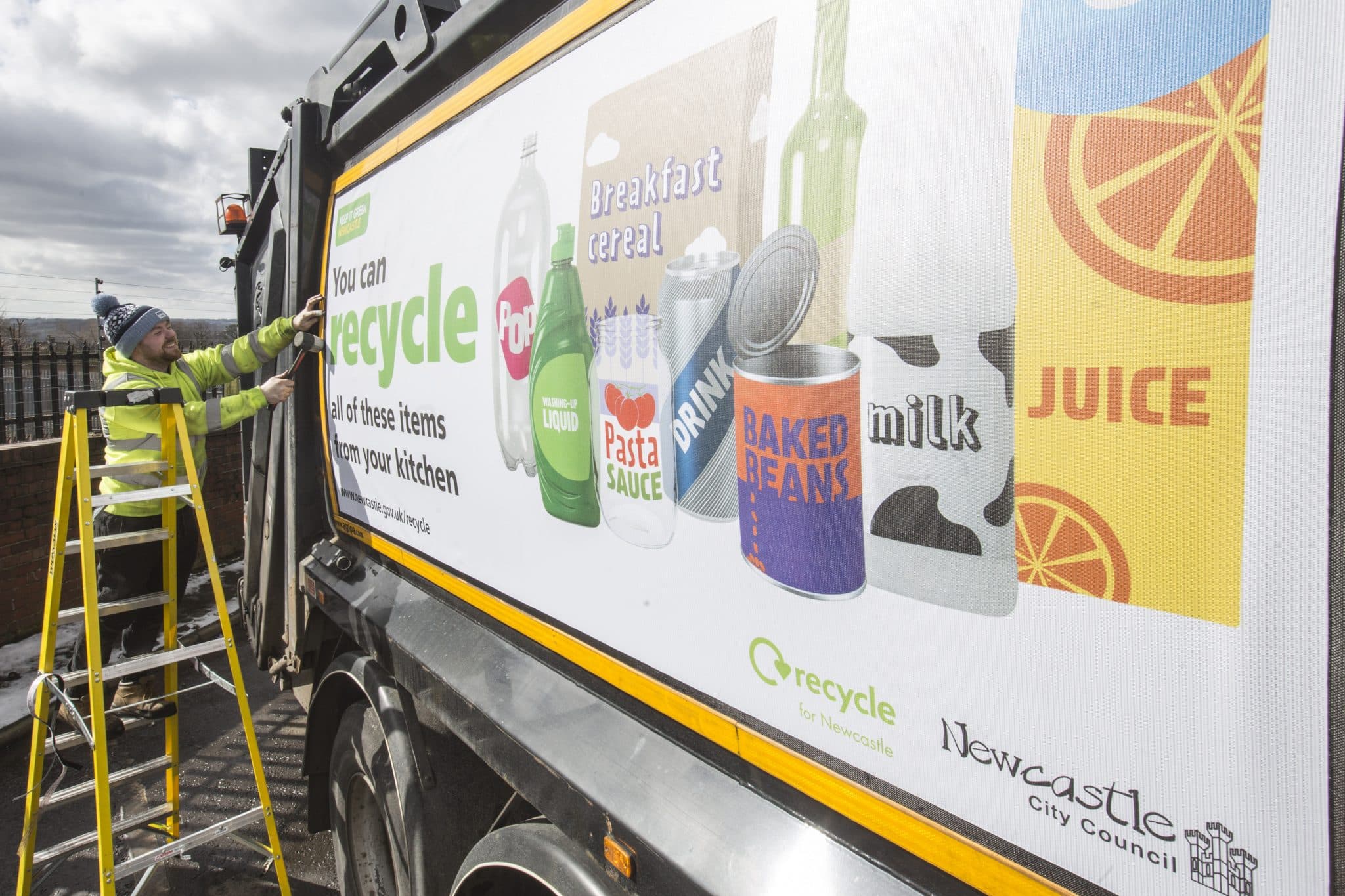 35 Vehicles to Promote Newcastle Recycling Message