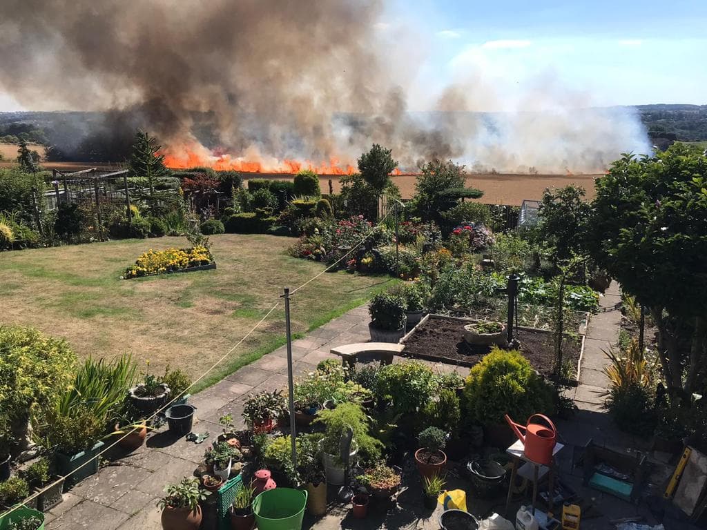Firefighters Quench Wildfire Around Walbottle