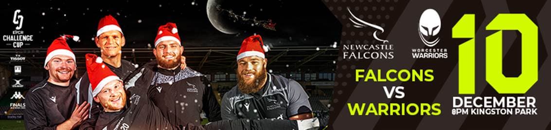 Newcastle Falcons team to face Worcester Warriors