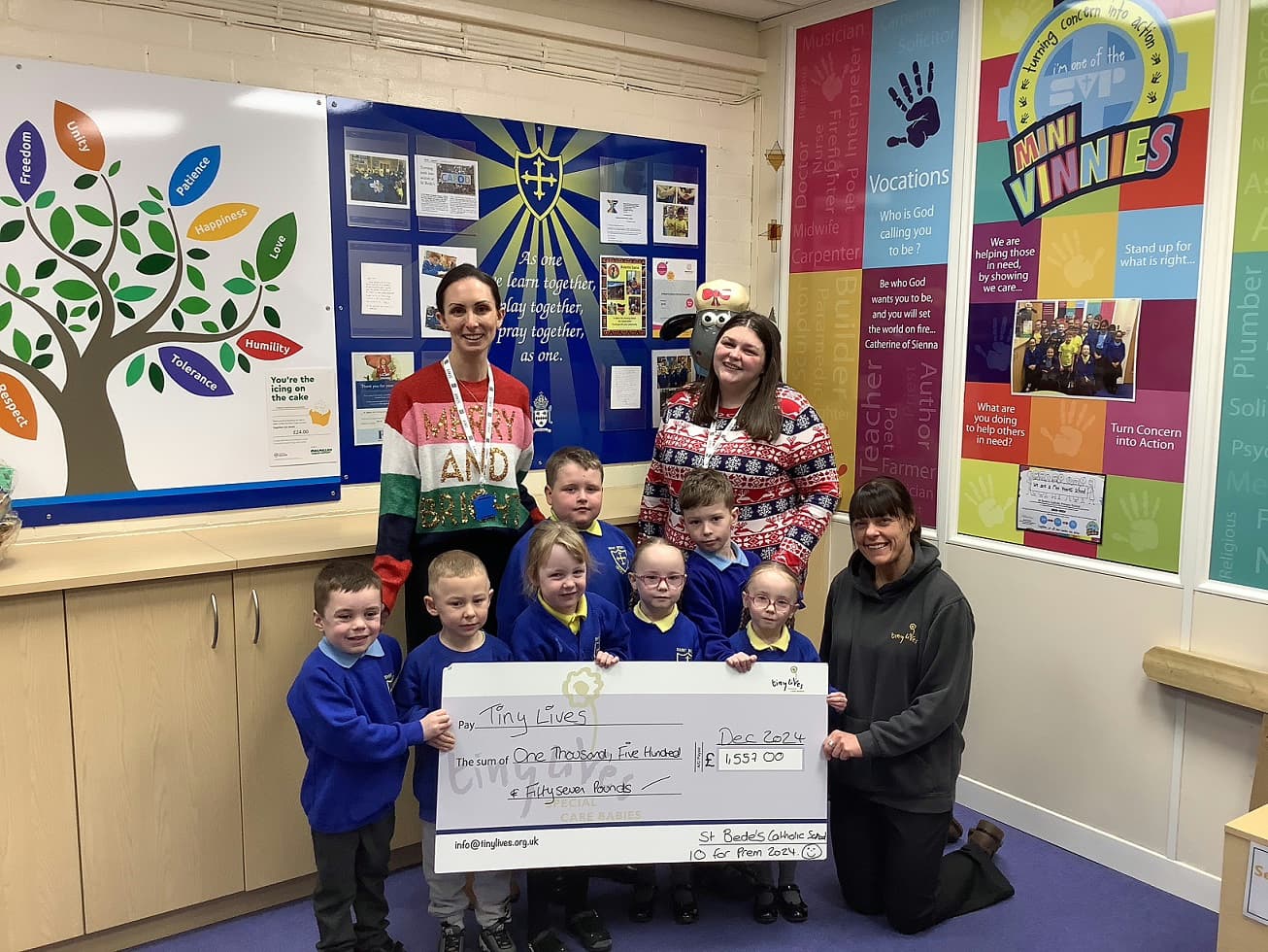 St Bede’s Pupils Raise Over £1,500 for Premature Babies Charity