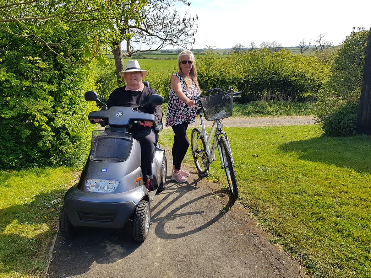 Blyth ‘Bulletproof’ Mobility Scooter Re-Unites Retired Tank Engineer With Cycling Wife