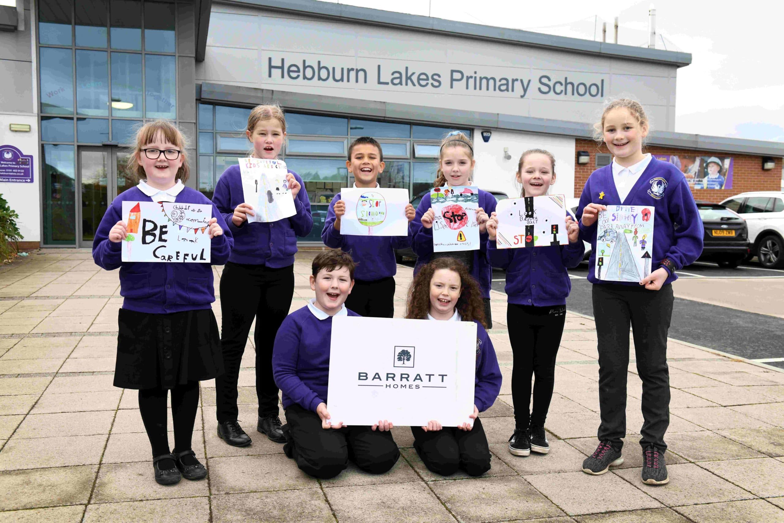 Slow Your Speed! Local Housebuilder Partners With Hebburn School To De-sign Posters For Road Safety Week