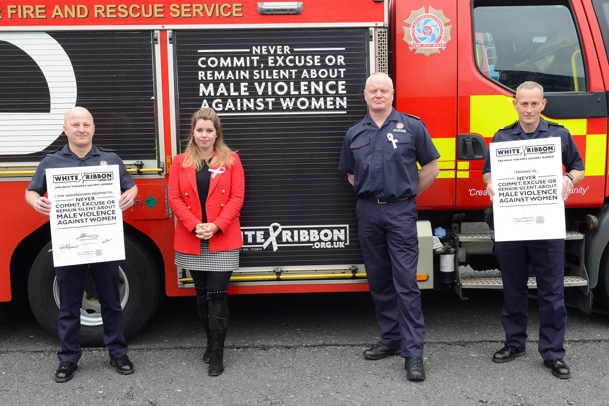 White Ribbon Day – Tyne and Wear Organisations Come Together To Say ‘No’ To Violence Against Women