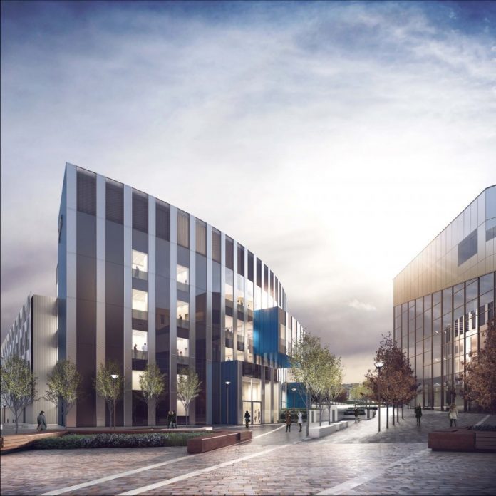 CGI from Sheppard Robson Newcastle Teaching & Learning Centre Oystershell Lane