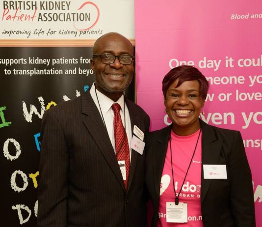 Bound for Glory: Newcastle Woman Who Donated a Kidney is Set for an Unprecedented award The Gold founder Dela Idowu (right) with the host of event Tayo Idowu, himself a dialysis patient.