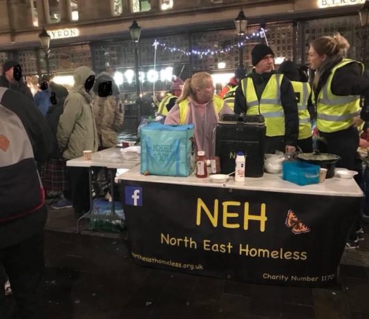 'North East Homeless' Volunteers Bringing Christmas Cheer With Warm Dinners