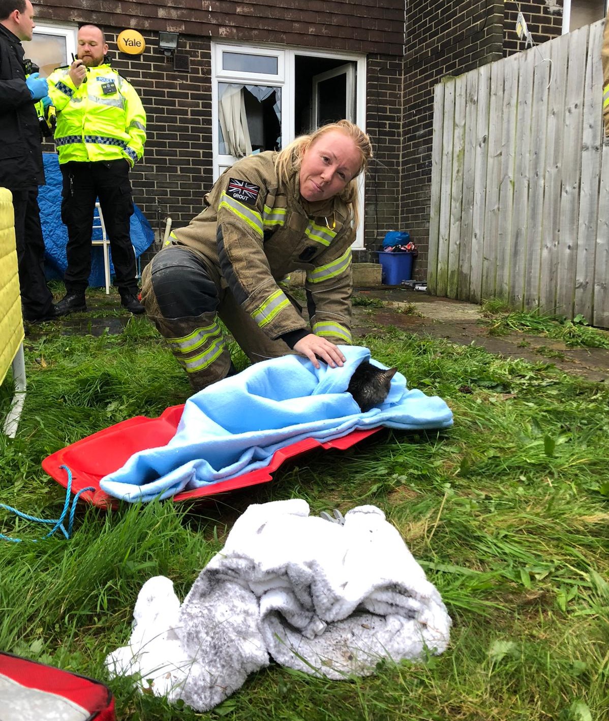 Firefighters Resuscitate ‘Lucky’ Cat After Jarrow House Fire
