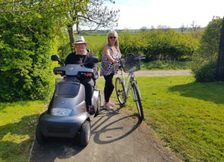 Blyth ‘bulletproof’ mobility scooter re-unites retired tank engineer with cycling wife