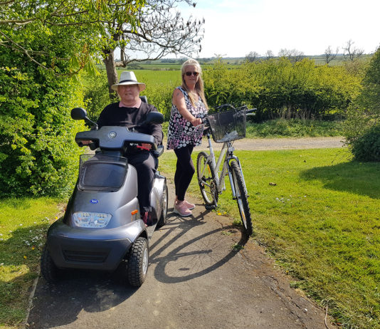 Blyth ‘bulletproof’ mobility scooter re-unites retired tank engineer with cycling wife