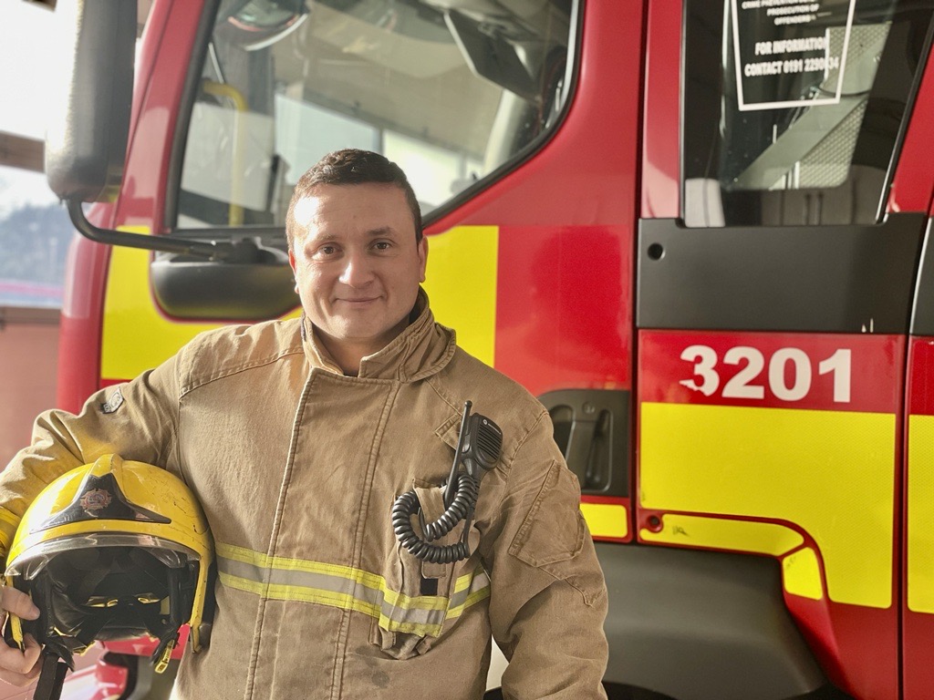 Firefighter reveals how he fled war-torn country to find a home at TWFRS