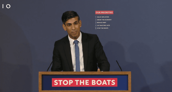 Rishi Sunak - Stop the Boats Rishi Sunak’s plans to make asylum claims for those who travel on small boats inadmissible.