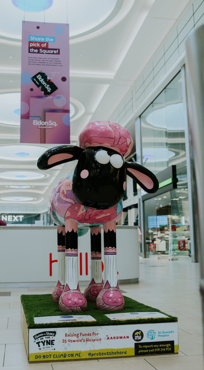 Colourful Art and Culinary Delights: Eldon Square's Summer with Shaun the Sheep on the Tyne