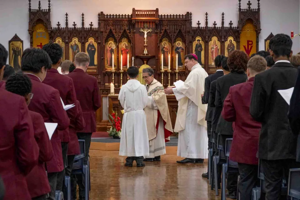 Archbishop Miguel Maury Buendia Visits St Cuthbert’s, Bringing Pope’s Blessings to Newcastle Students