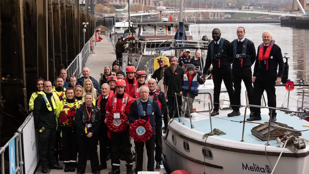 MVS Rem Sunday 2025-25 Community Gathers on the Tyne as Boats Lead Remembrance Day Parade of Sail