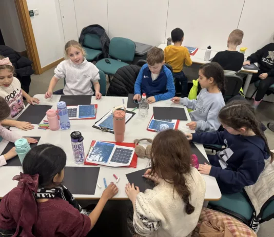 Star Pupils Shine At The Sill During Northumberland Stargazing Trip Children take part in a hands-on workshop, creating their own model galaxies as part of the learning experience.