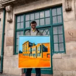 Anthony Downie Creates Bespoke Painting Inspired by North Shields Fish Quay