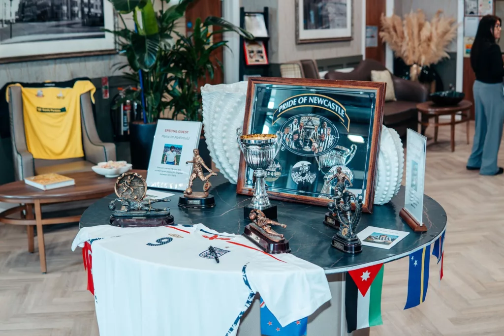 Newcastle Legend Malcolm Macdonald Shares World Cup Memories With Care Home Residents
