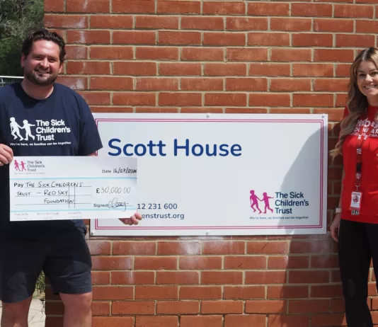 Red Sky Foundation Donates £30,000 to Support Families at Scott House Red Sky Foundation Donates £30,000 to Support Families at Scott House