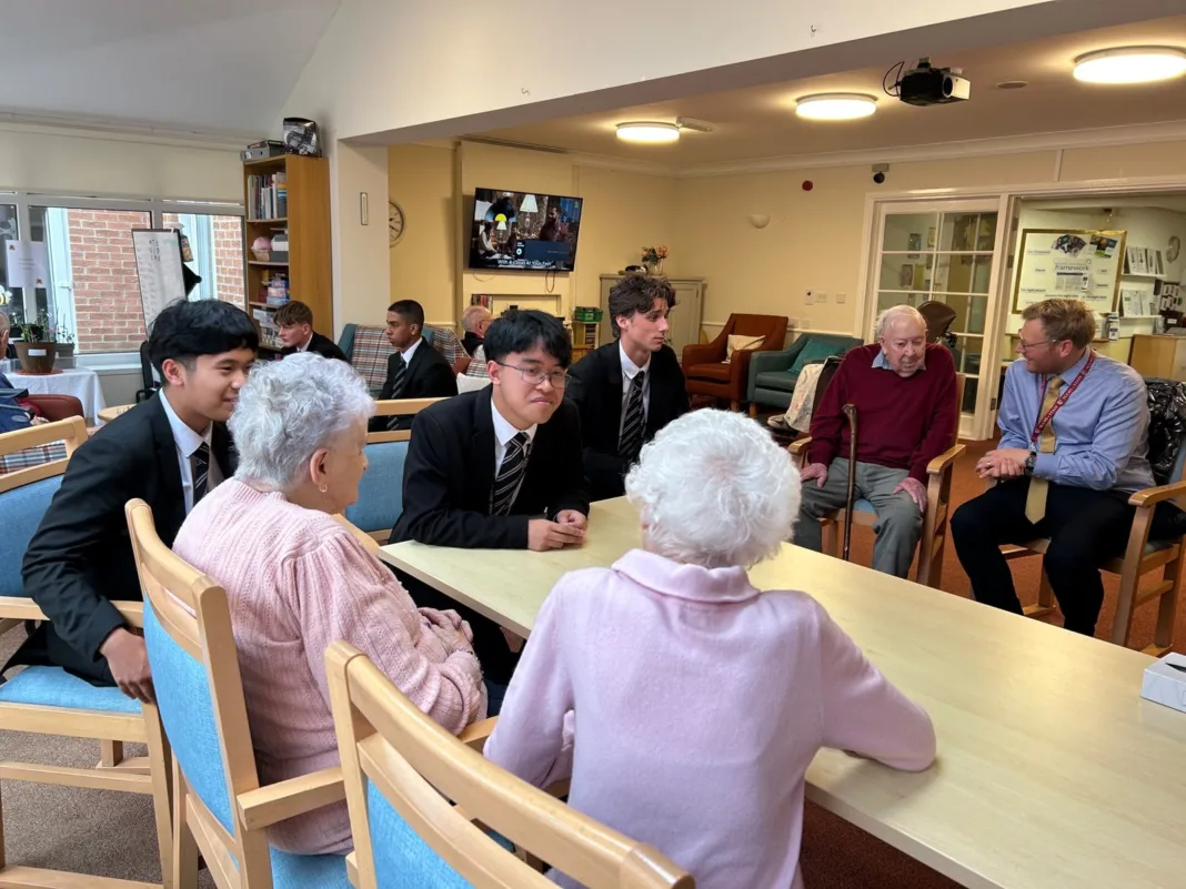 Newcastle Care Home Residents Welcome Sixth Form Companions
