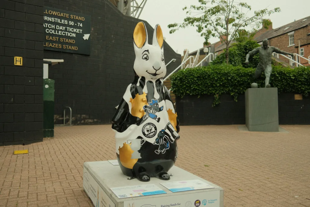Wor Peter Sculpture Set for Charity Auction at St James' Park